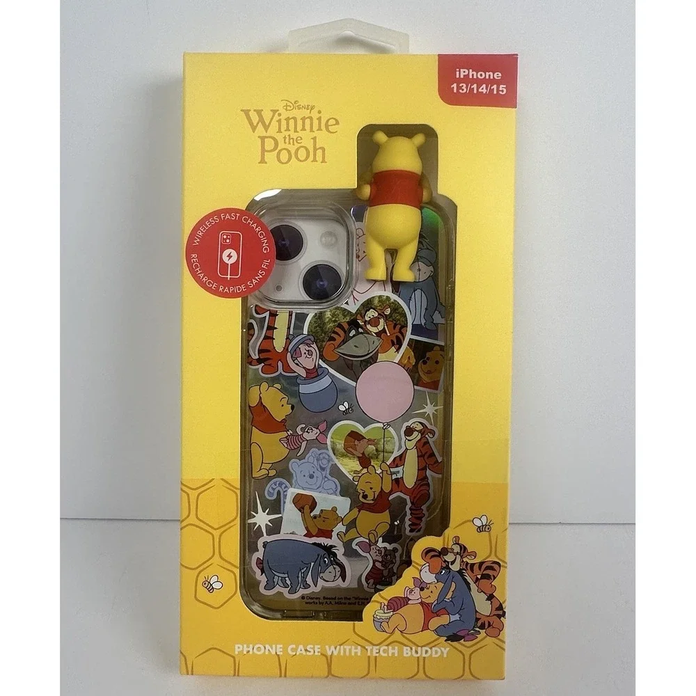 Disney Winnie The Pooh iPhone 13 14 15 Phone Case Tech Buddy Pooh